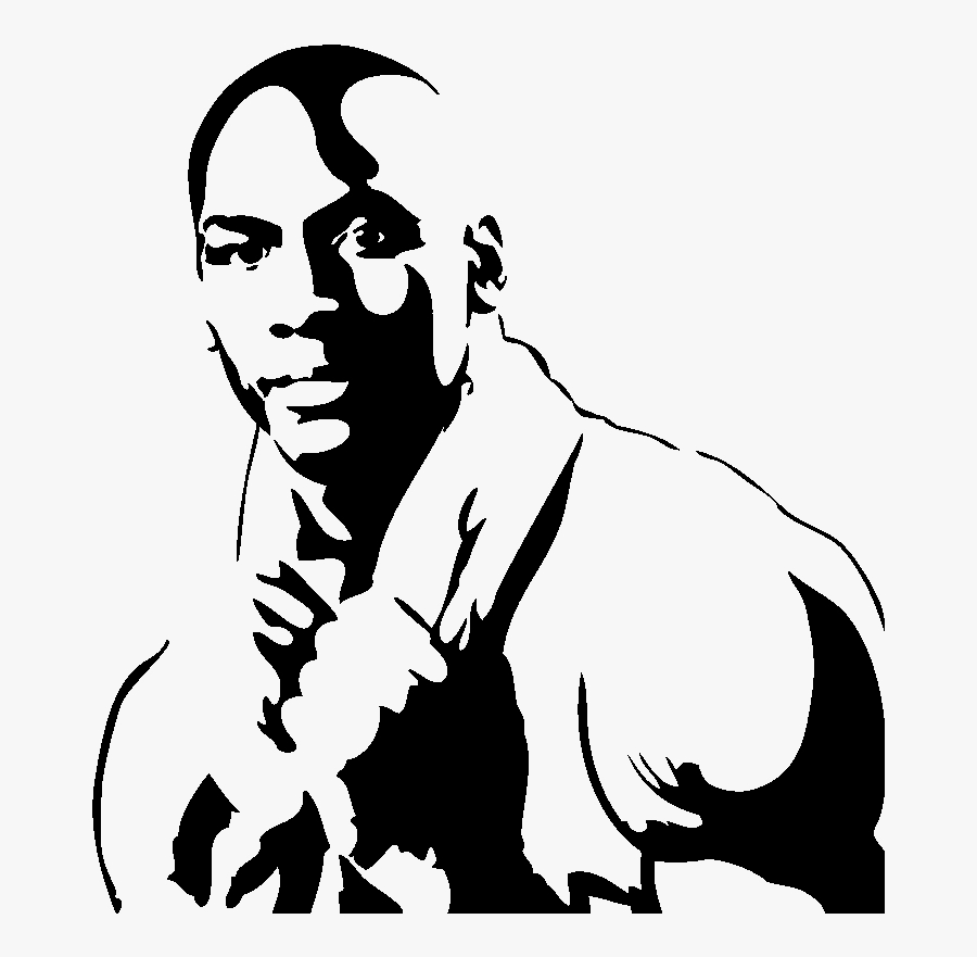 Michael Jordan Silhouette At Getdrawings - Michael Jordan Face Sketch, Transparent Clipart