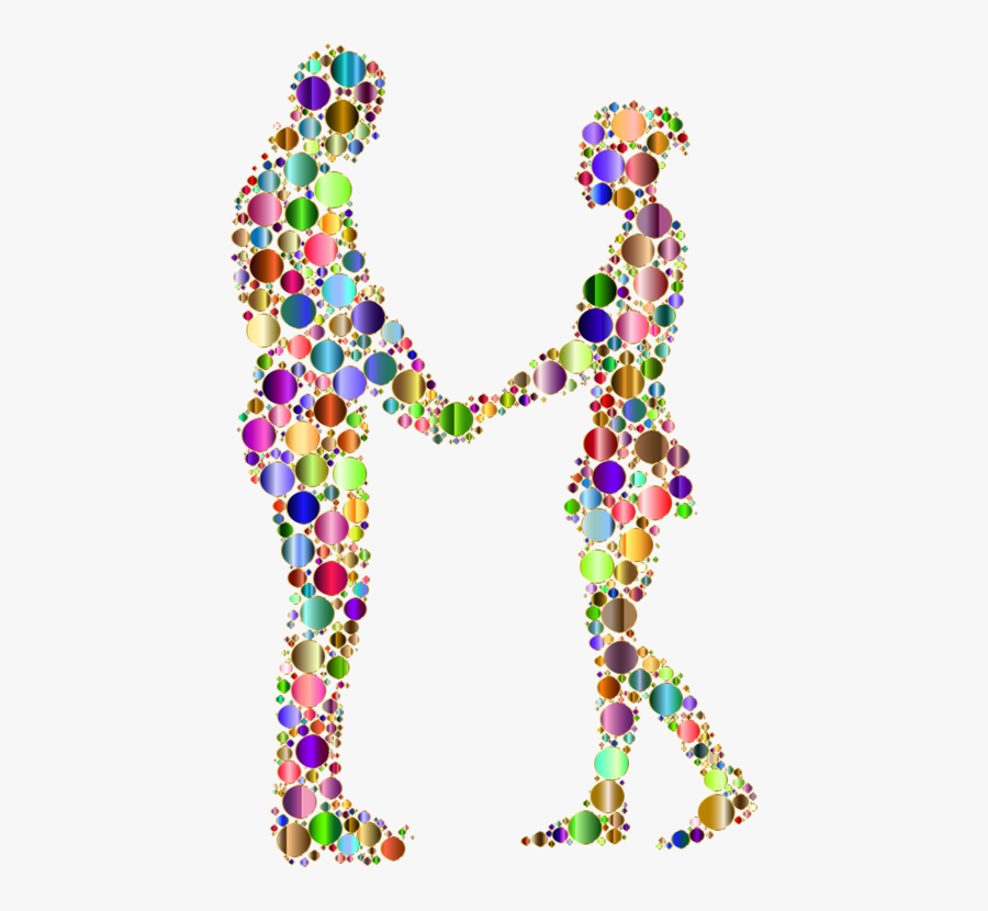 Abstract Colorful Man Woman, Transparent Clipart