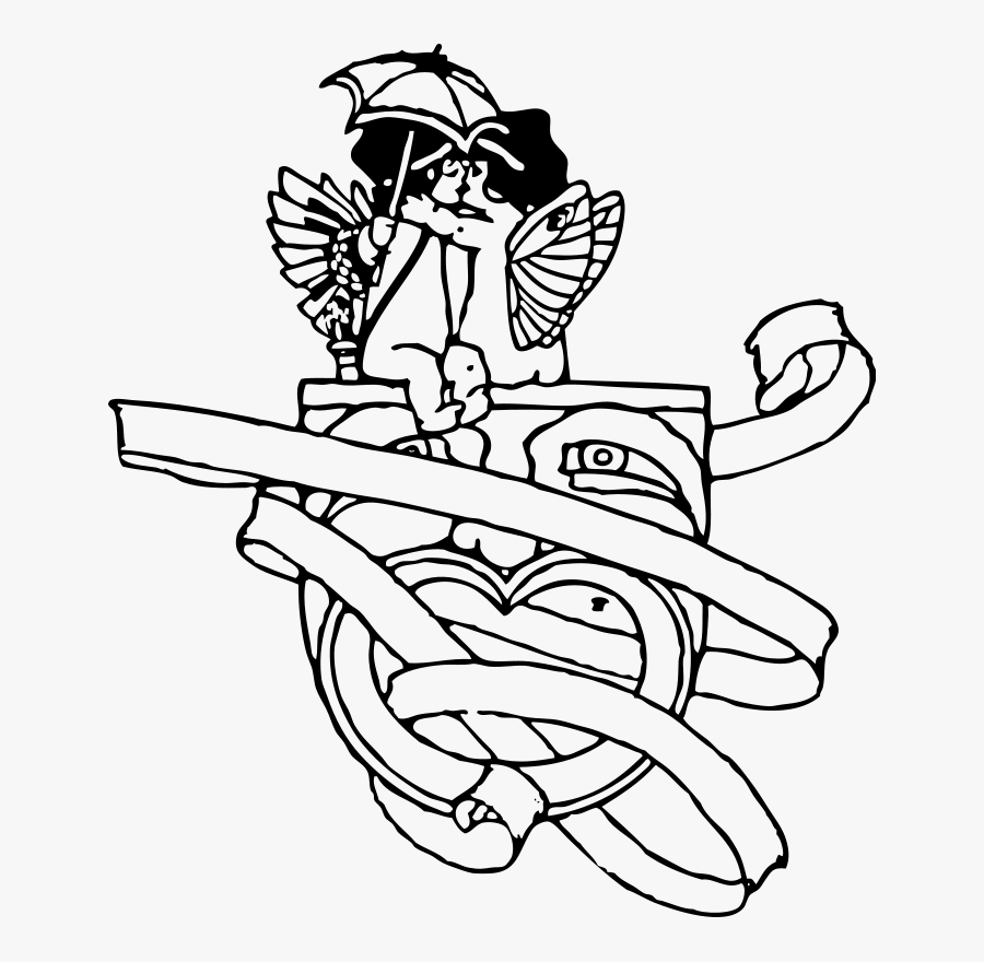 Kissing Cupids - Vector Graphics, Transparent Clipart