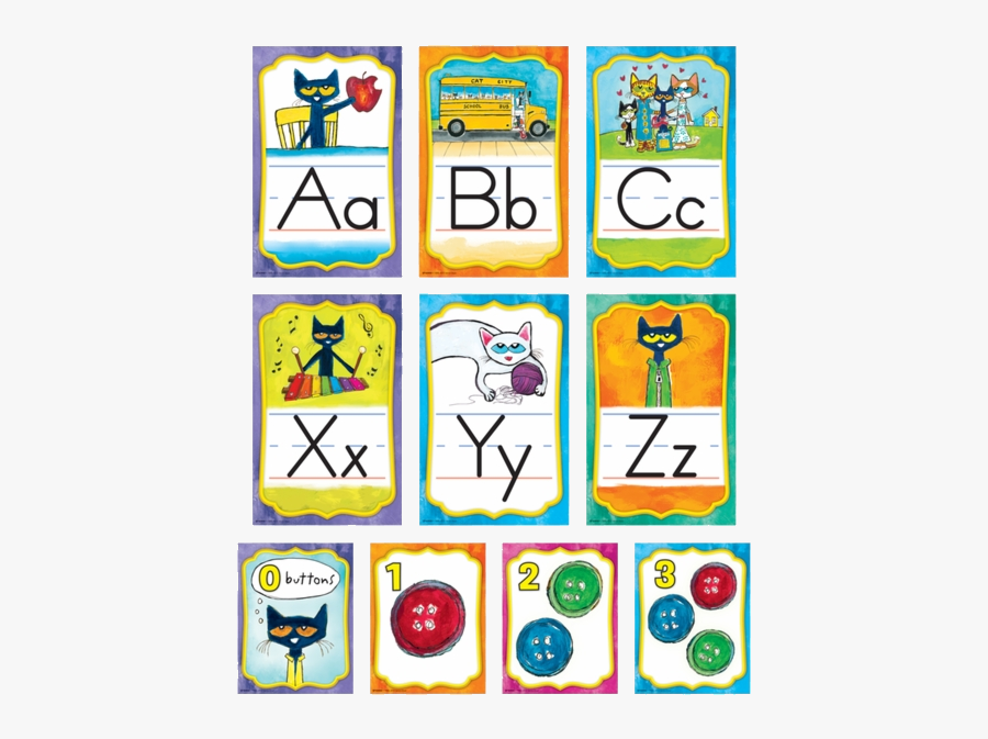 Pete The Cat Alphabet Bulletin Board Teacher Created - Pete The Cat Bulletin Board Set, Transparent Clipart