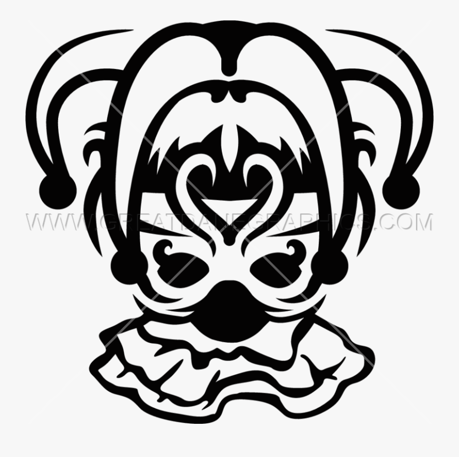 Mardi Gras Jester Mask - Mardi Gras Jester Black Mask, Transparent Clipart
