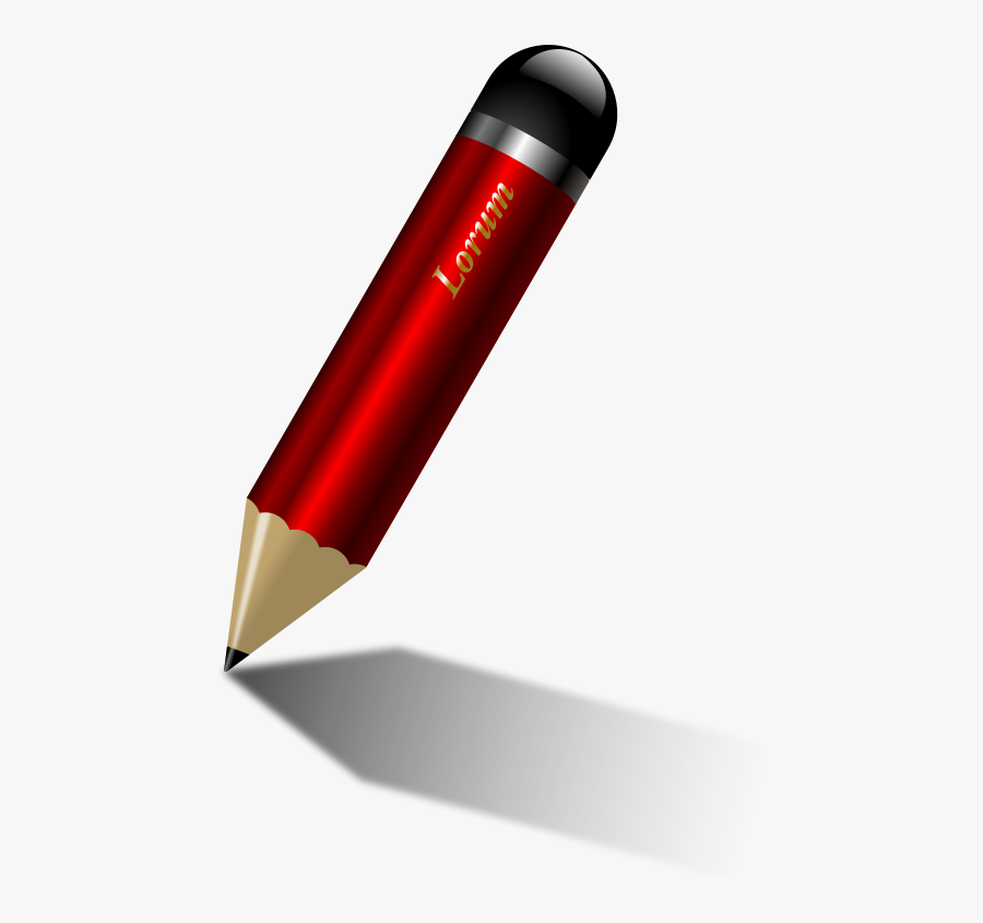 Red Pencil, Transparent Clipart
