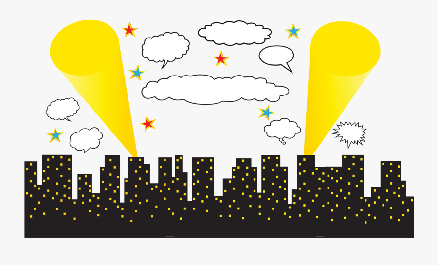 City Scape Png - Superhero Cityscape, Transparent Clipart