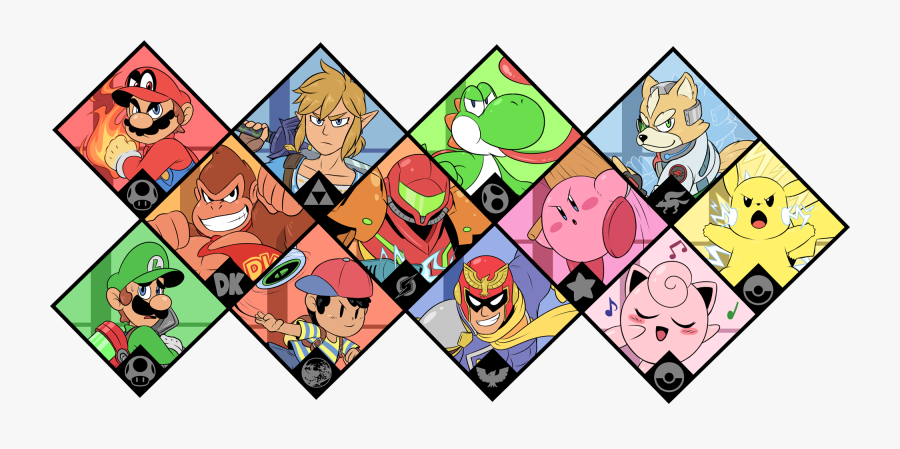 Drawing All The Smash Fighters In The Series Here"s, Transparent Clipart