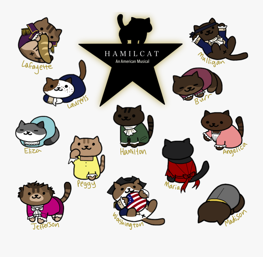 Clip Art Free Shhh Clipart Quiet Music - Hamilton Characters As Cats, Transparent Clipart