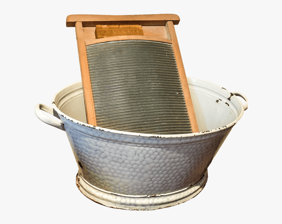 Transparent To Put On Clothes Clipart - Old Hand Washing Machine, Transparent Clipart