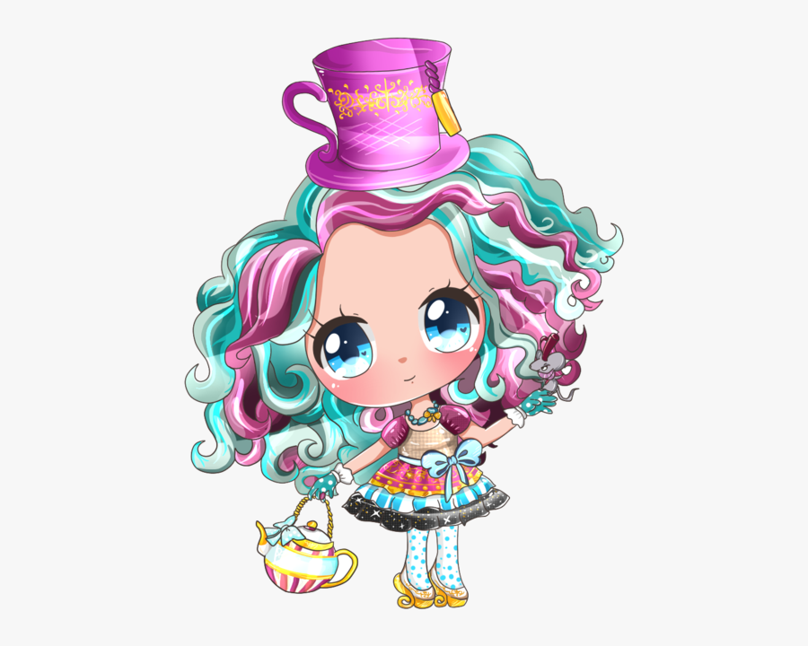 Chibi Mad Hatter Dibujo - Ever After High Chibi, Transparent Clipart