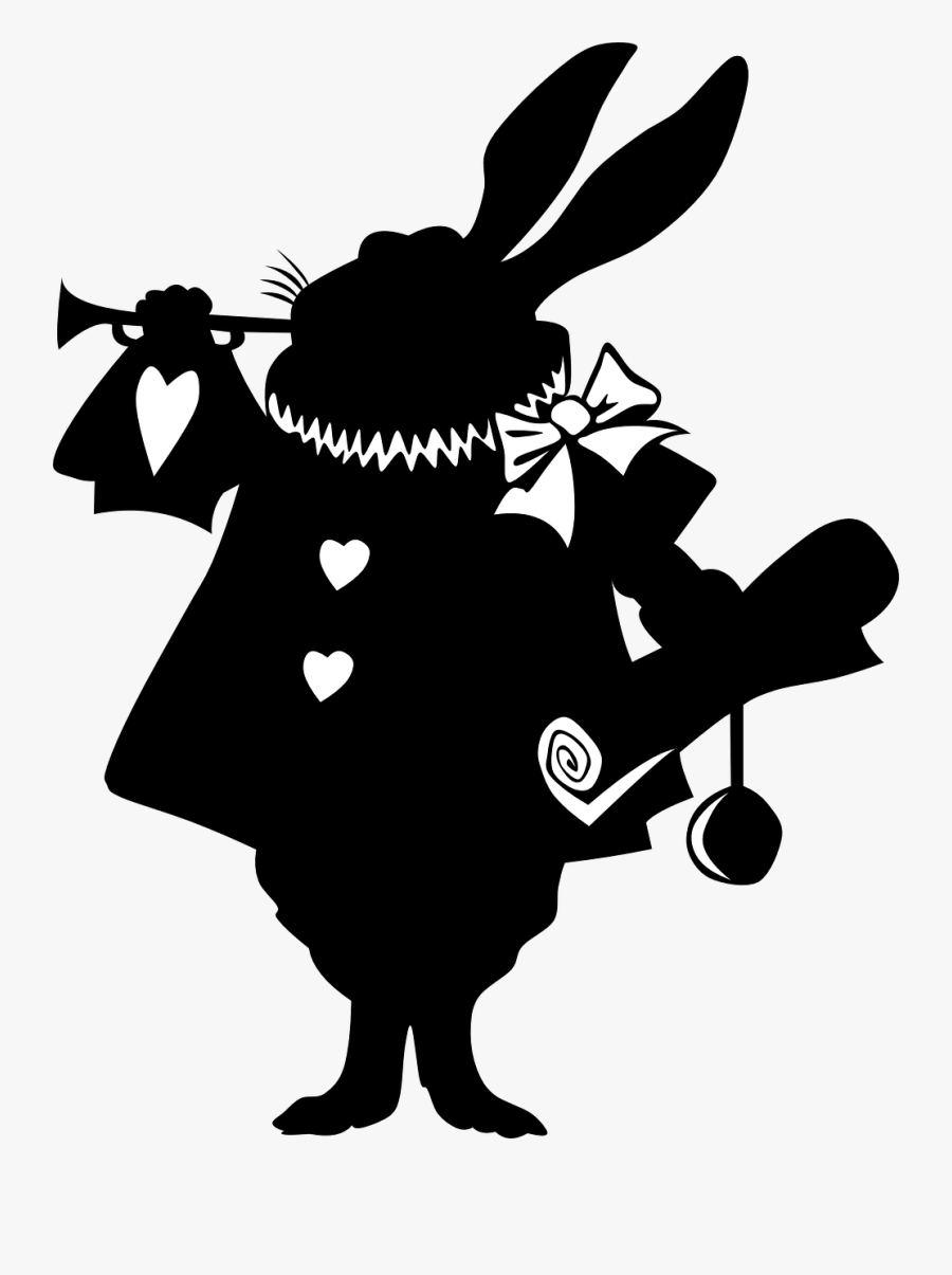 Alice In Wonderland Silhouette, Transparent Clipart