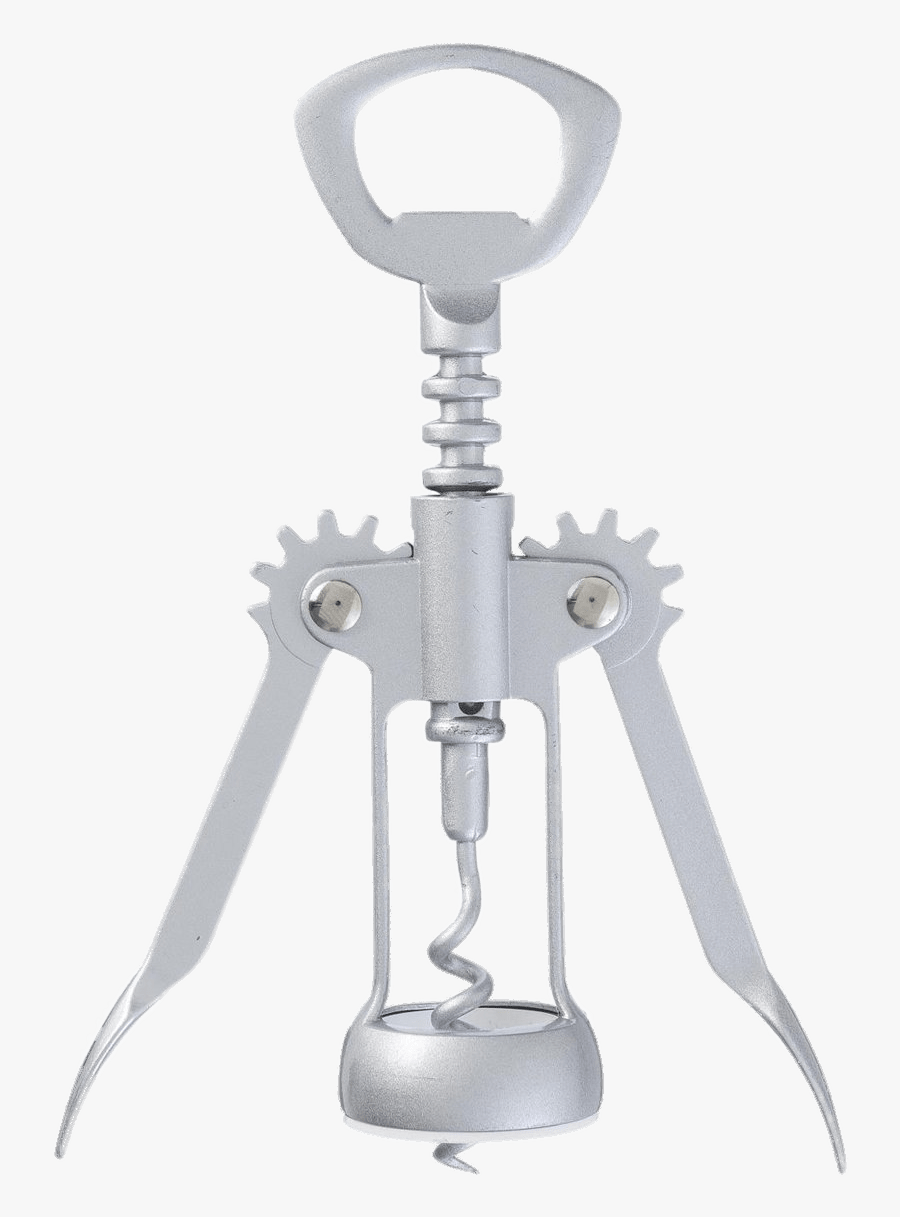 Corkscrew Silhouette - Bottle Opener With Arms, Transparent Clipart
