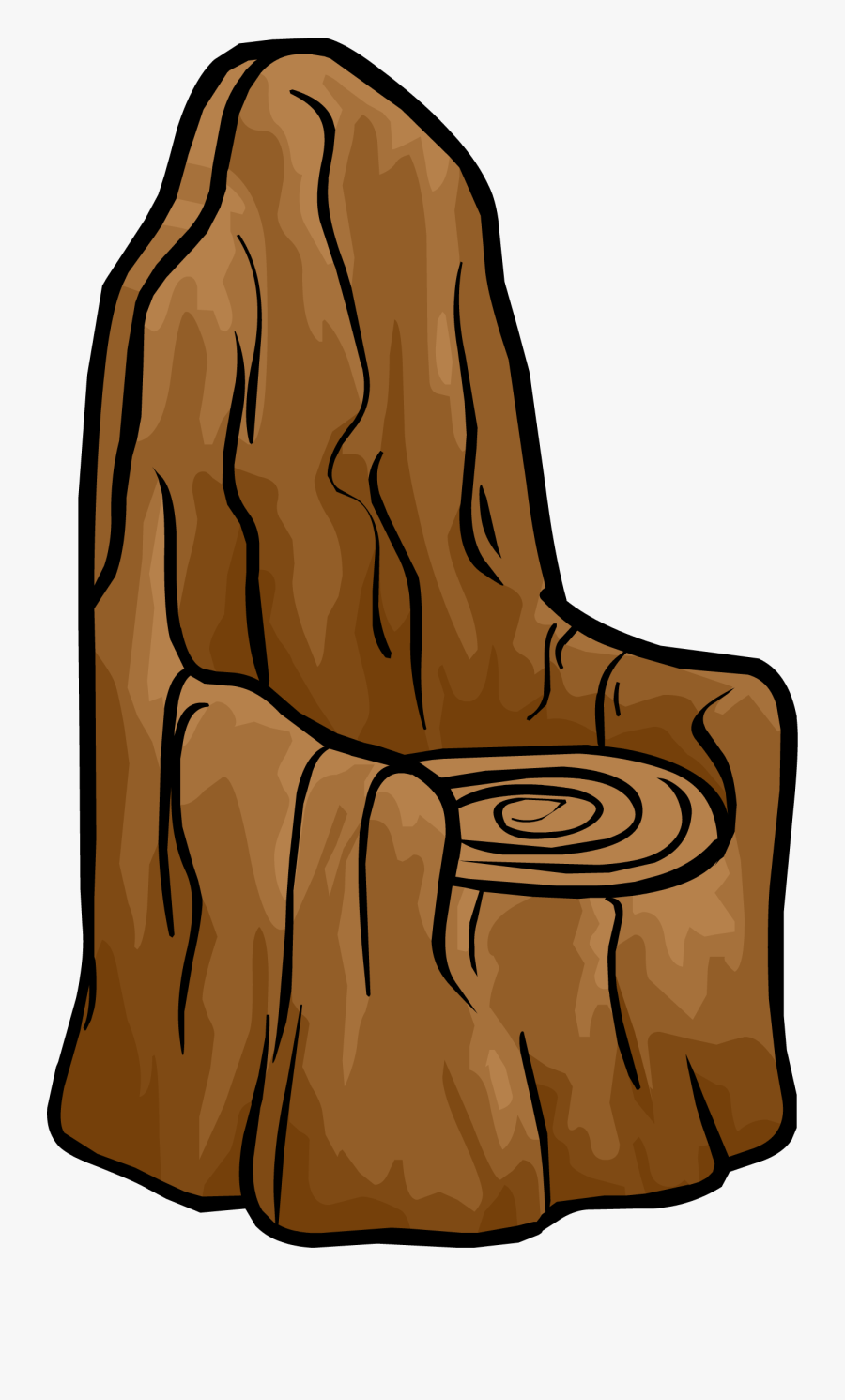 Tree Stump Chair - Tree Chair Clipart, Transparent Clipart