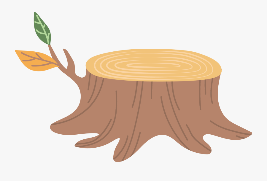 Stump Clipart Brown Tree - Cartoon Tree Table Transparent, Transparent Clipart
