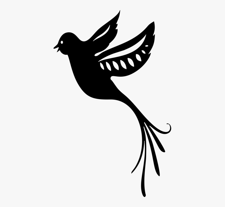Art,monochrome Photography,monochrome - Fancy Bird Png, Transparent Clipart