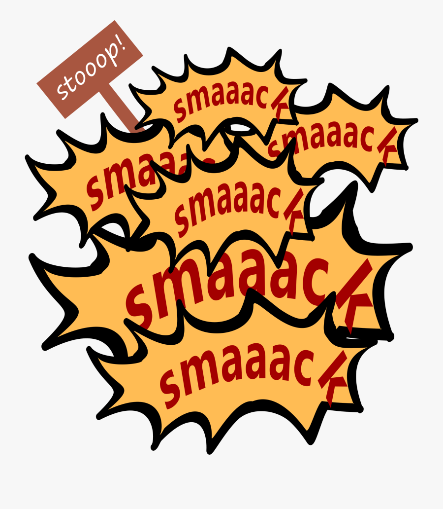 Clipart - Smack Smack, Transparent Clipart