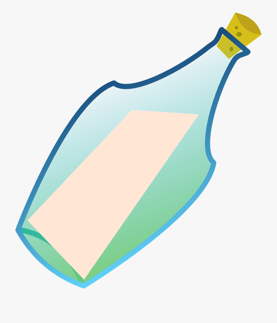 Message In A Bottle Bottle Drift Bottle Free Picture - Botellas Con Mensaje Png, Transparent Clipart