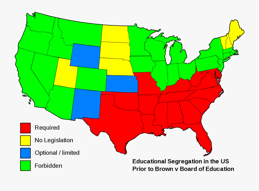 Board Of Education - Educational Segregation In The Us Prior To Brown V, Transparent Clipart