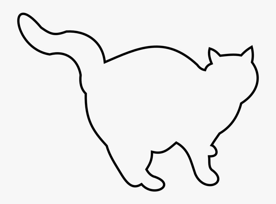 Cat Outlines Clip Art, Transparent Clipart