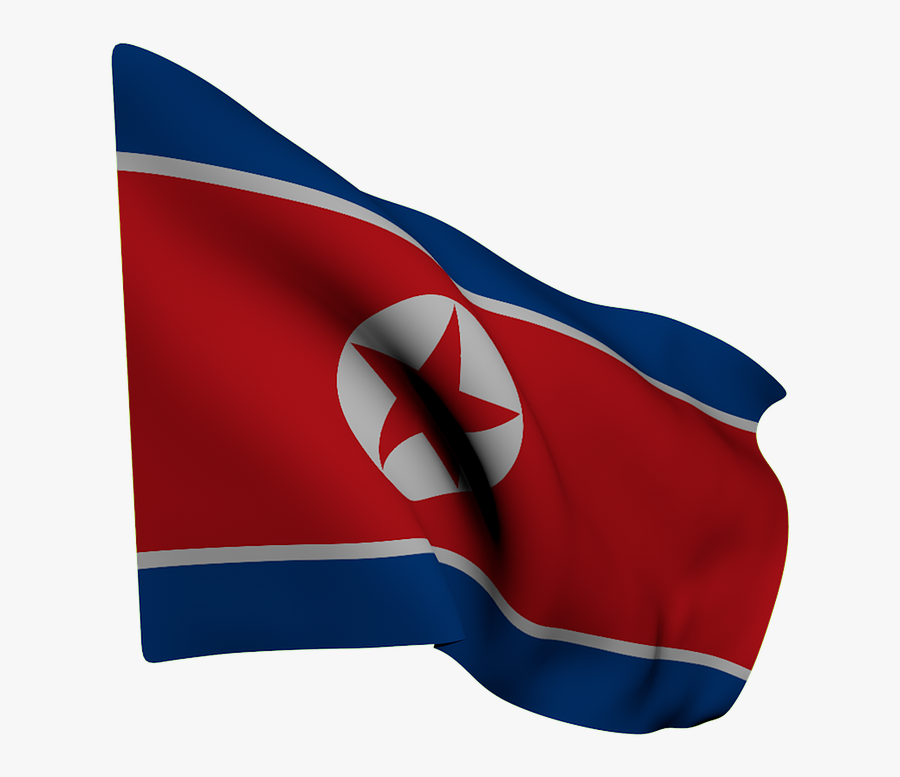 Nk Flag 3 E1502645103258 - North Korea Flag Art, Transparent Clipart