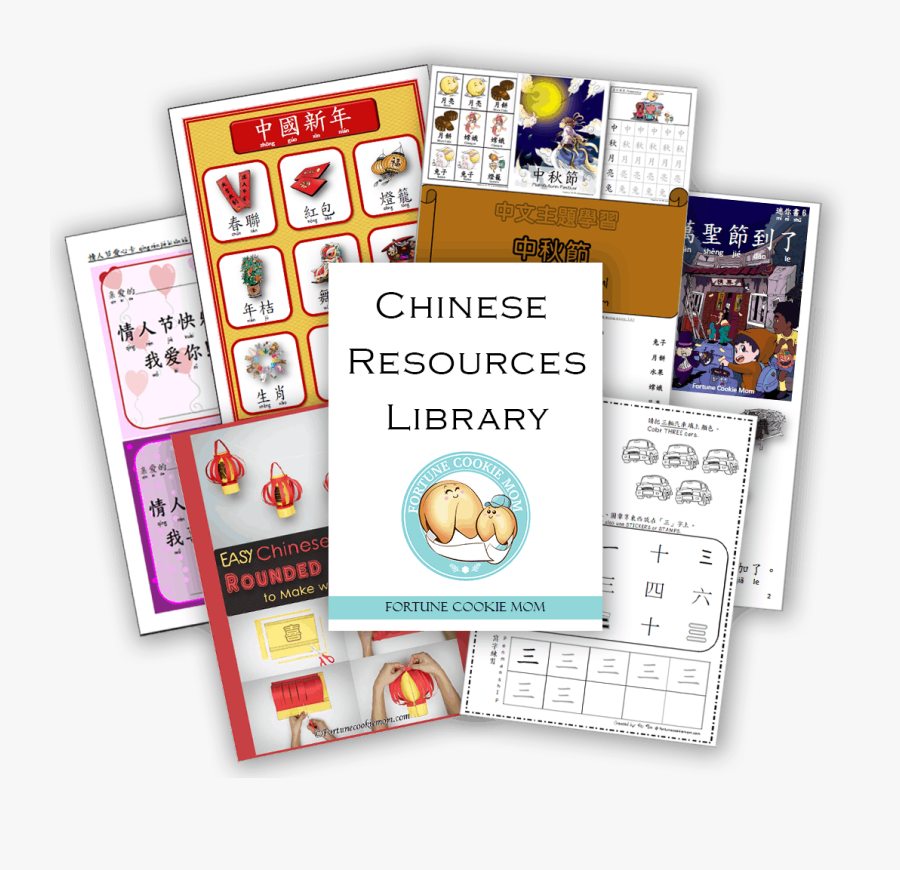 Chinese Resources Library - Paper, Transparent Clipart
