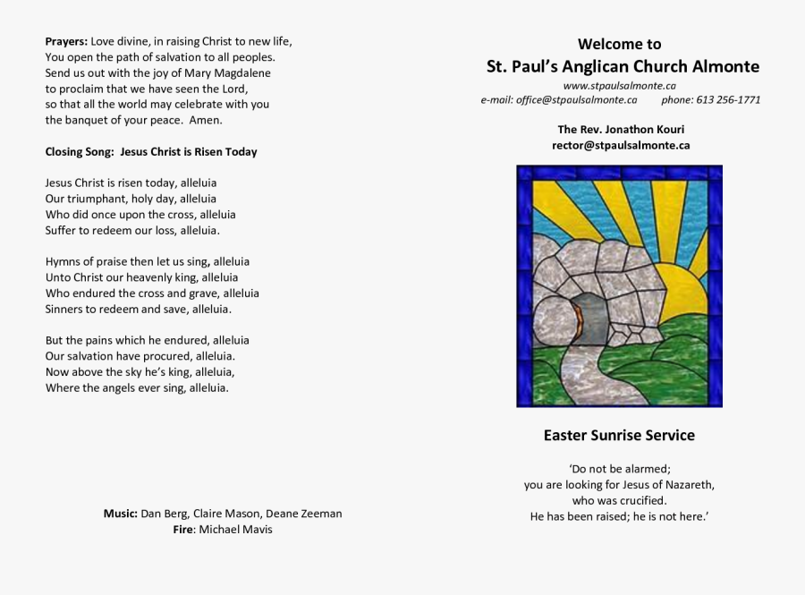 Easter Sunrise Service - Empty Tomb Of Jesus, Transparent Clipart