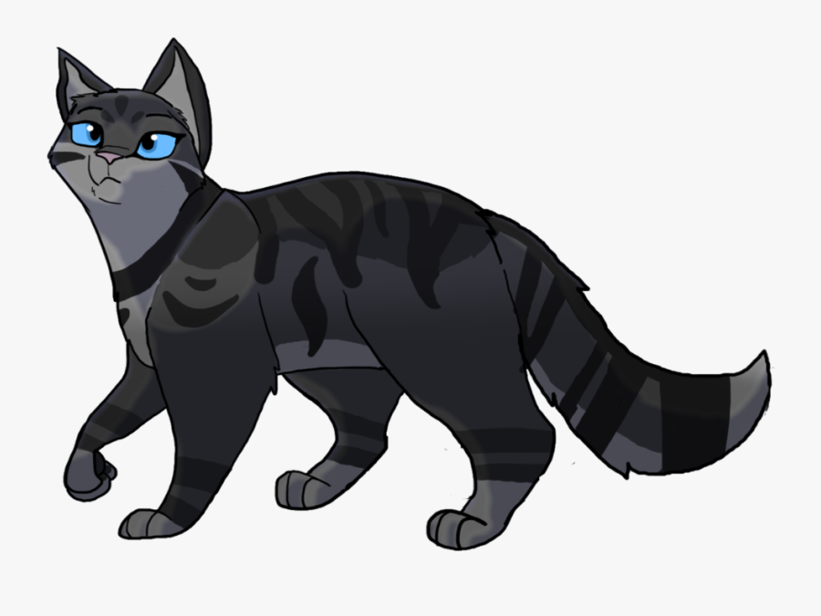 Clip Art Fat Gray Cat - Warrior Cats Fan Art Cinderpaw, Transparent Clipart