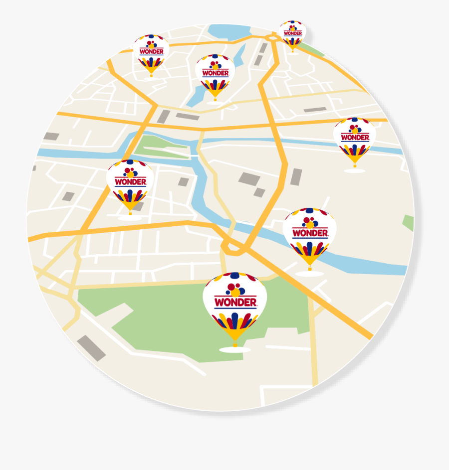 Map - City Map Perspective, Transparent Clipart