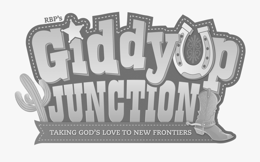 Giddy Up Junction Vbs Black And White, Transparent Clipart