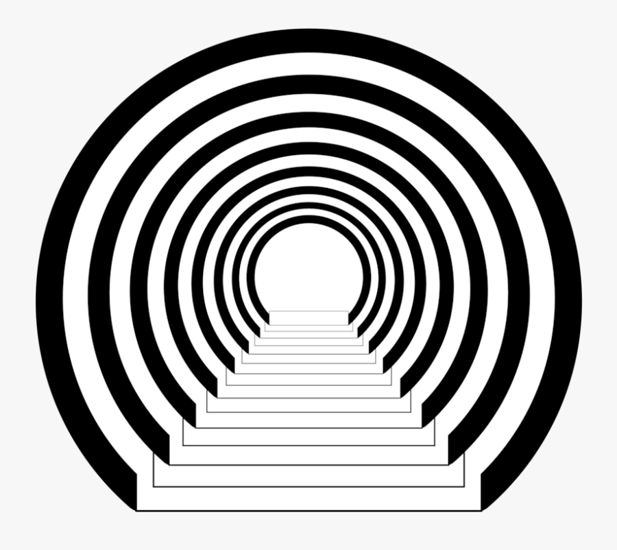 Silhouette,symmetry,area - Tunnel Icon Png, Transparent Clipart
