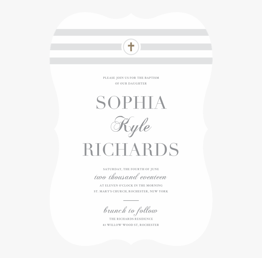 Email Online Baptism Invitations - Professional Certification, Transparent Clipart