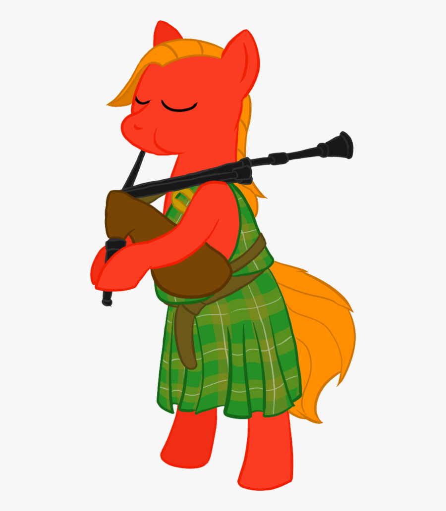 Darkhestur, Bagpiper, Big Macintosh, Earth Pony, Pony, - Cartoon, Transparent Clipart