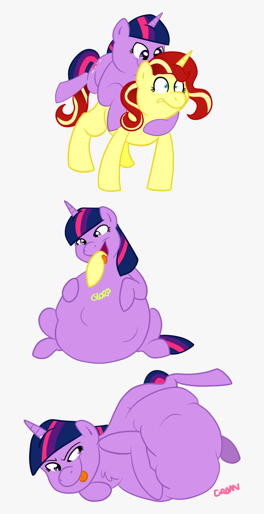 Belly, Digestion, Fat, Fat Fetish, Fetish, Grimdark, - Twilight My Little Pony Fat, Transparent Clipart
