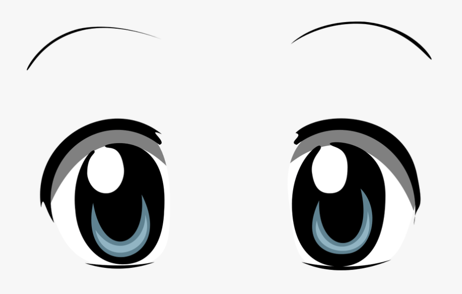 Transparent Cartoon Eyeballs Clipart - Anime Eyes Clipart, Transparent Clipart