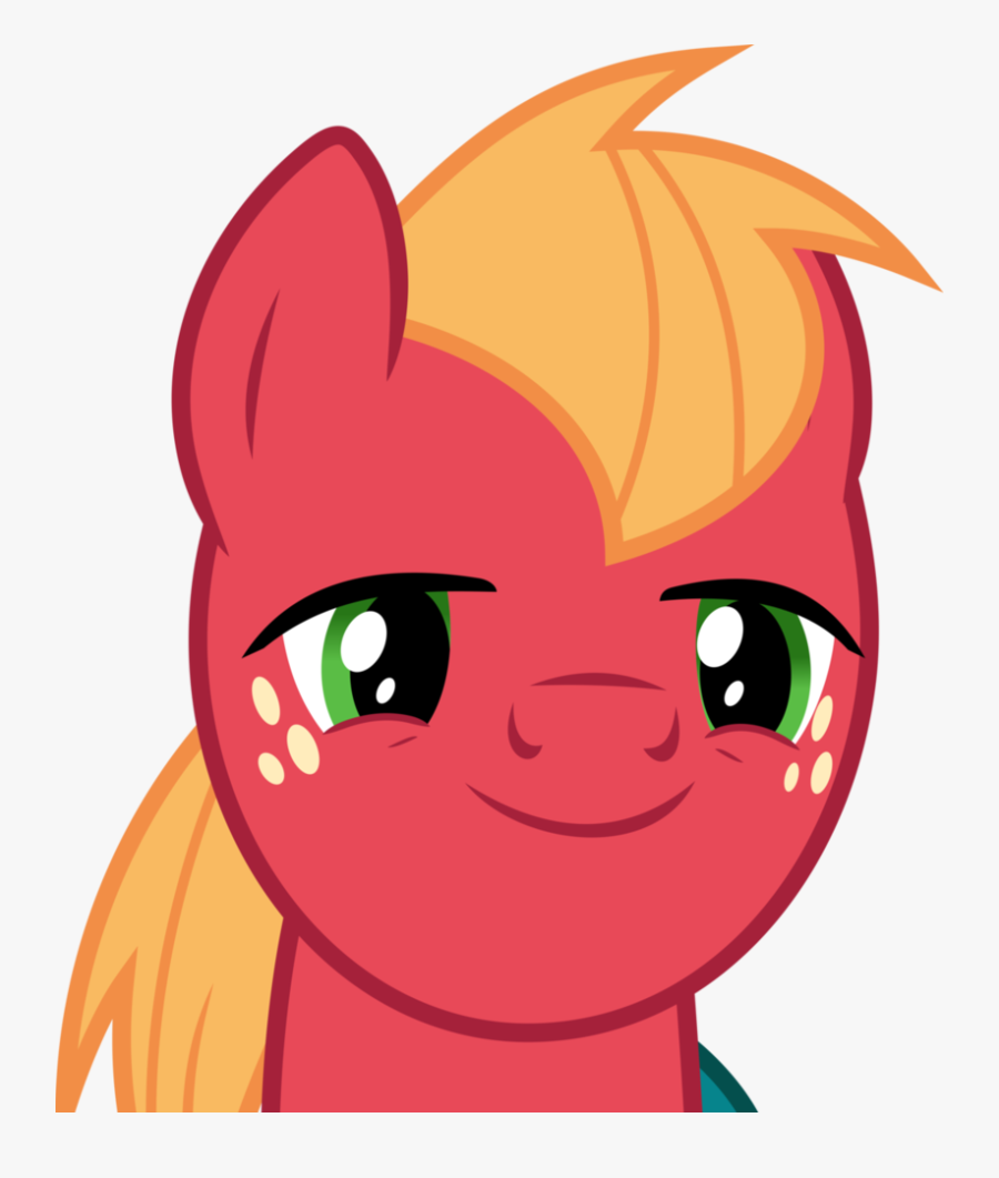 Transparent Clipart For Macintosh - My Little Pony Big Mac Face, Transparent Clipart