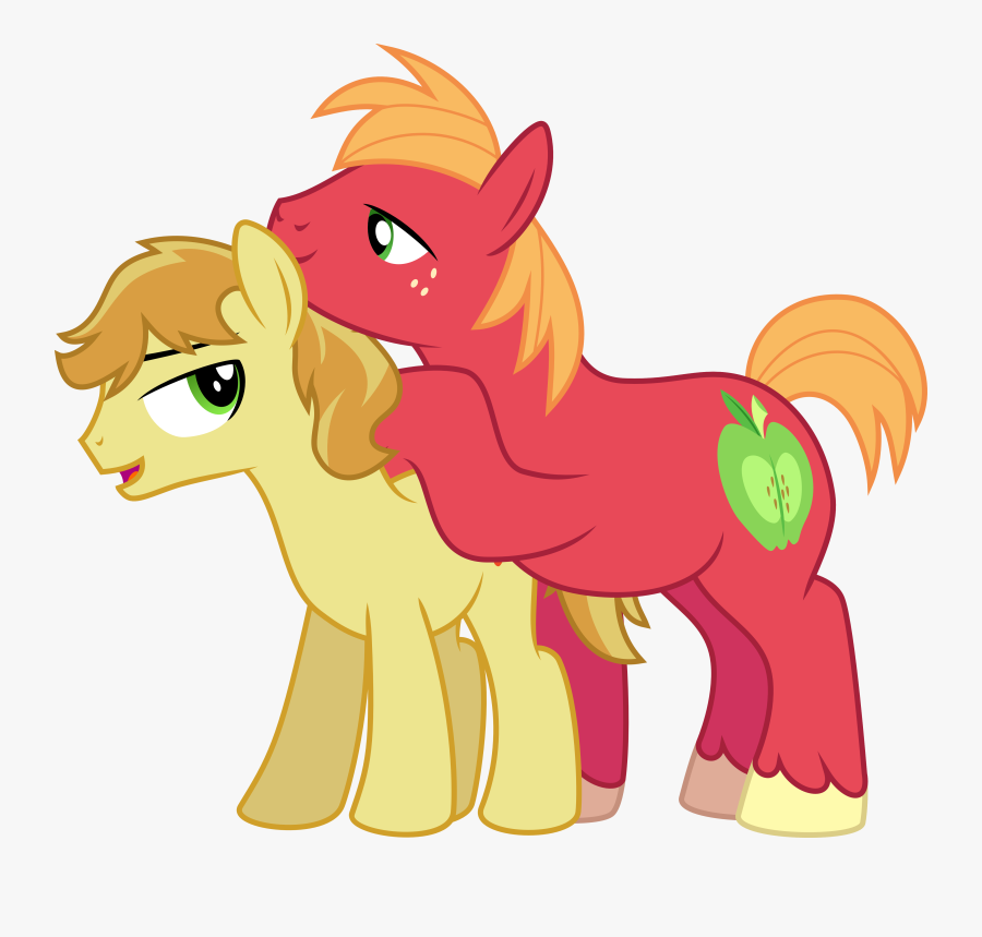 Jeatz-axl, Big Macintosh, Braeburn, Braemac, Earth - Big Macintosh And Braeburn, Transparent Clipart