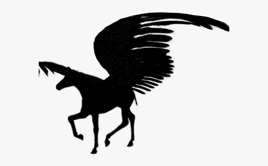 Pegasus Clipart Hercules - Pegasus Silhouette Transparent Background, Transparent Clipart