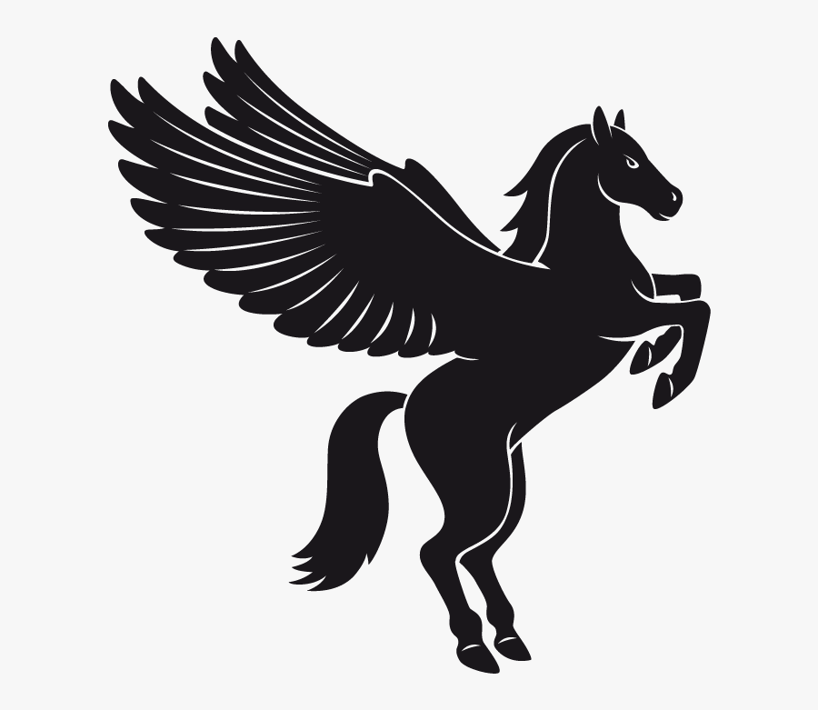 Pegasus Flying Horses - Logo With Flying Horses, Transparent Clipart