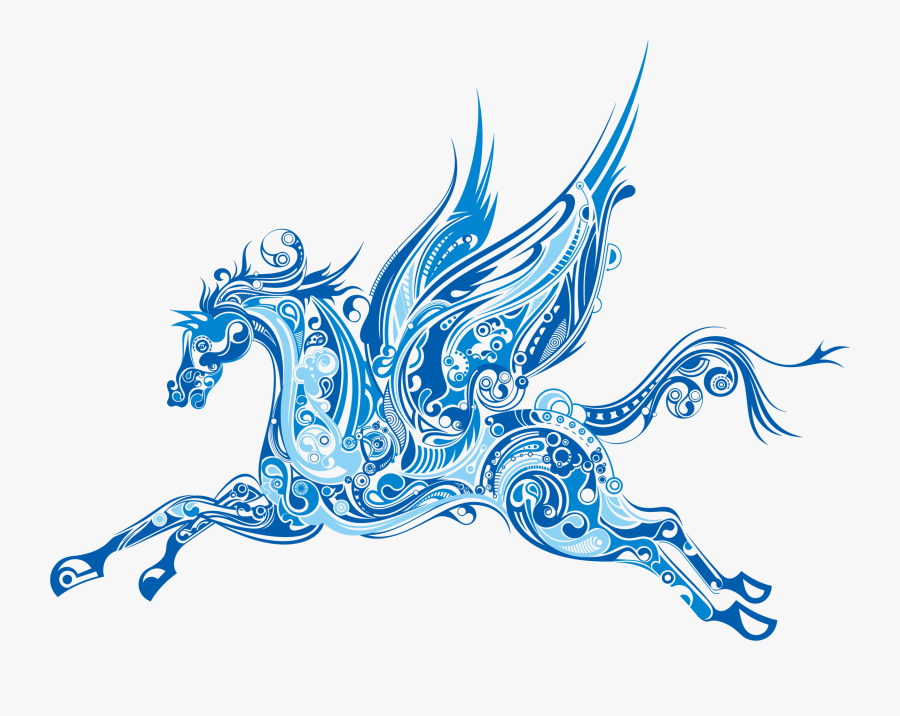 Horse Pegasus Silhouette Winged Unicorn - Pegasus Silhouette, Transparent Clipart