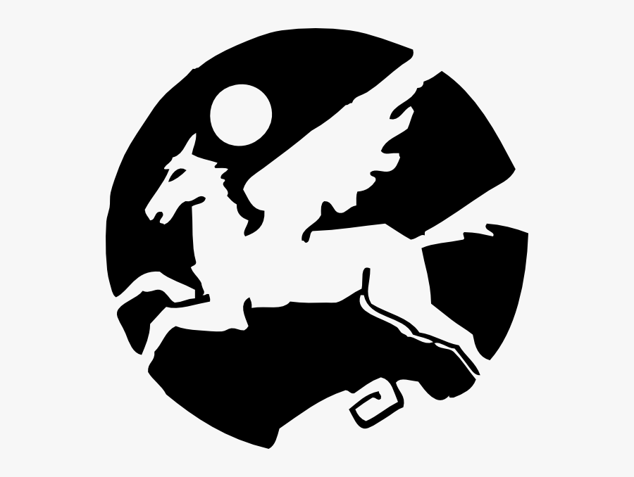 Free Vector Pegasus Clip Art - Amazon Symbol Of Greek Mythology, Transparent Clipart