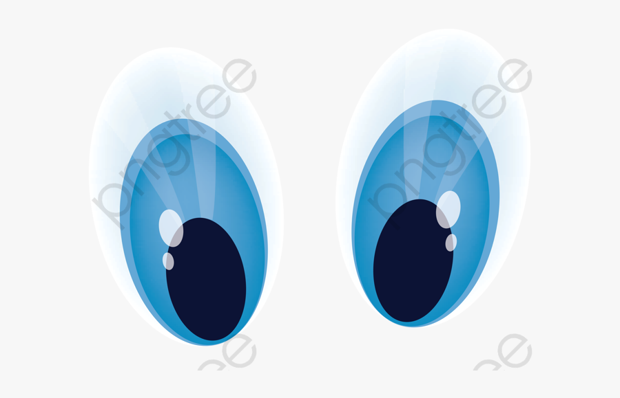 Eyes Clipart Blue - Bleu Yeux Dessin Animé, Transparent Clipart