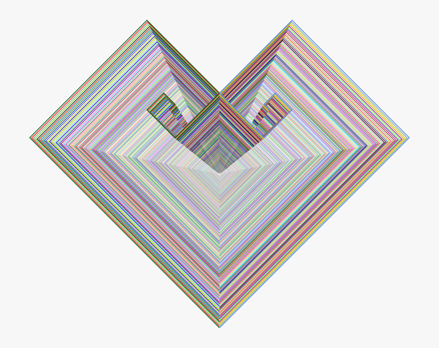Golden Ratio Spiral Straight Lines Heart Tunnel - Motif, Transparent Clipart