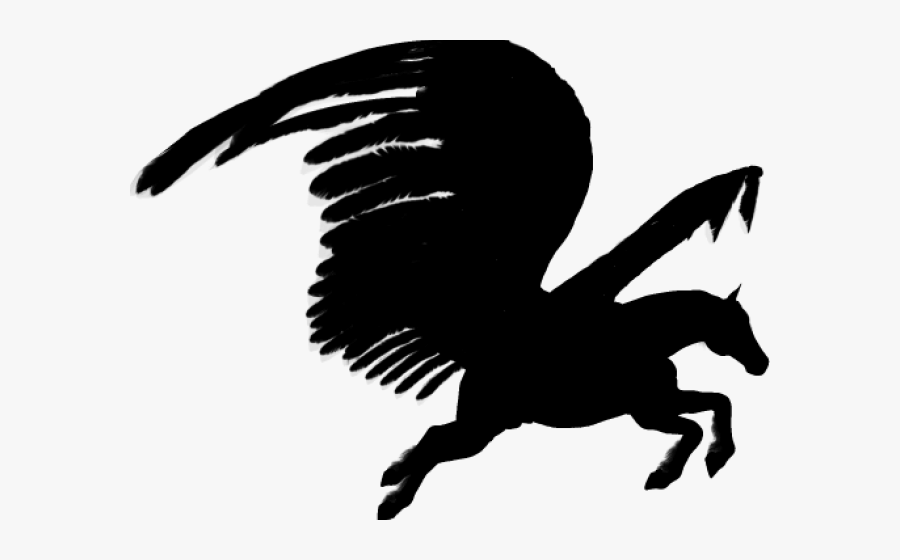 Pegasus Silhouette Clip Art, Transparent Clipart