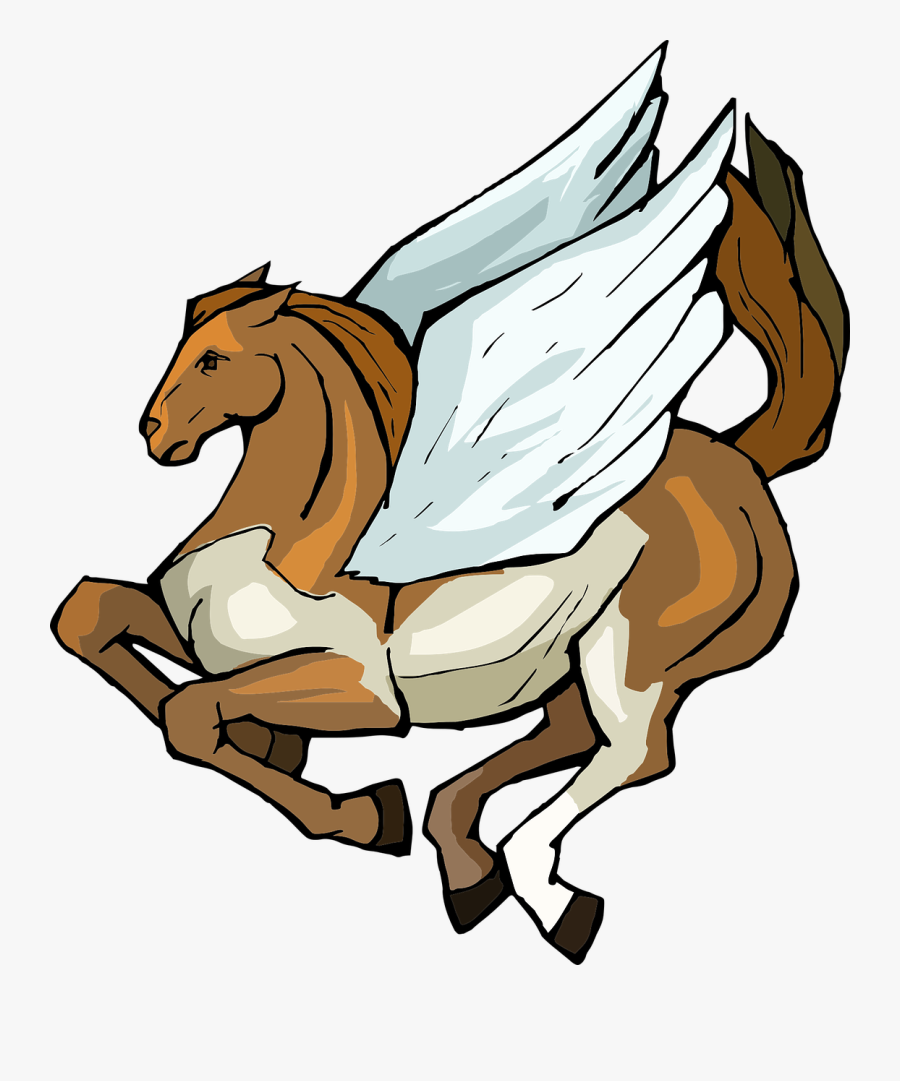 Pegasus Horse Wings Character Fantasy Fly - ม้า เพกา ซั ส การ์ตูน, Transparent Clipart