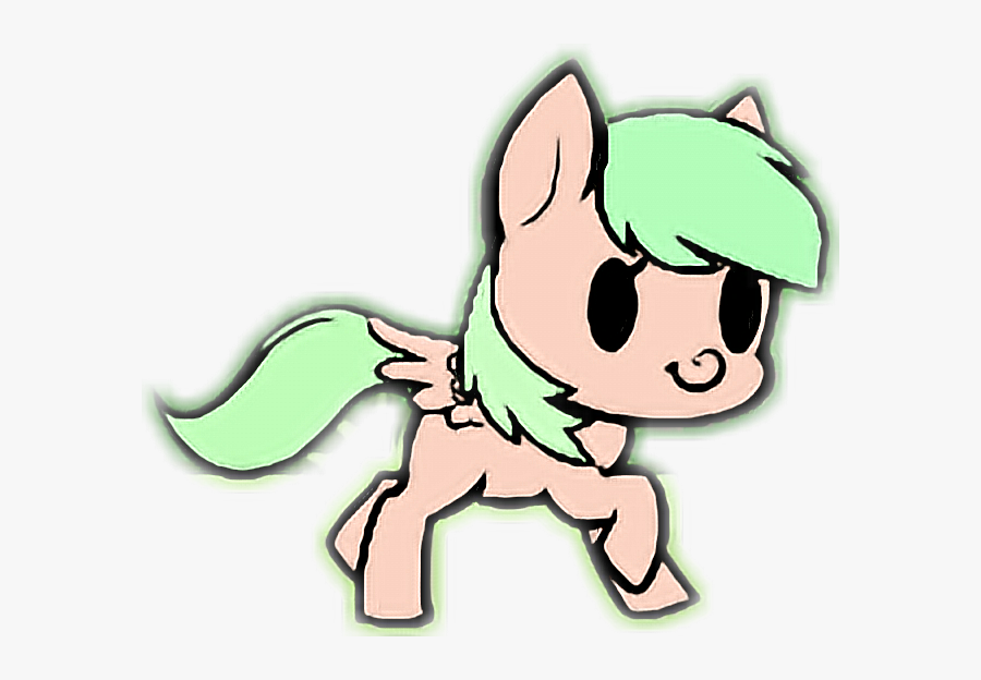 #mlp #cute #pony #kawaiipony #pegasus #ponyrunning - Cartoon, Transparent Clipart