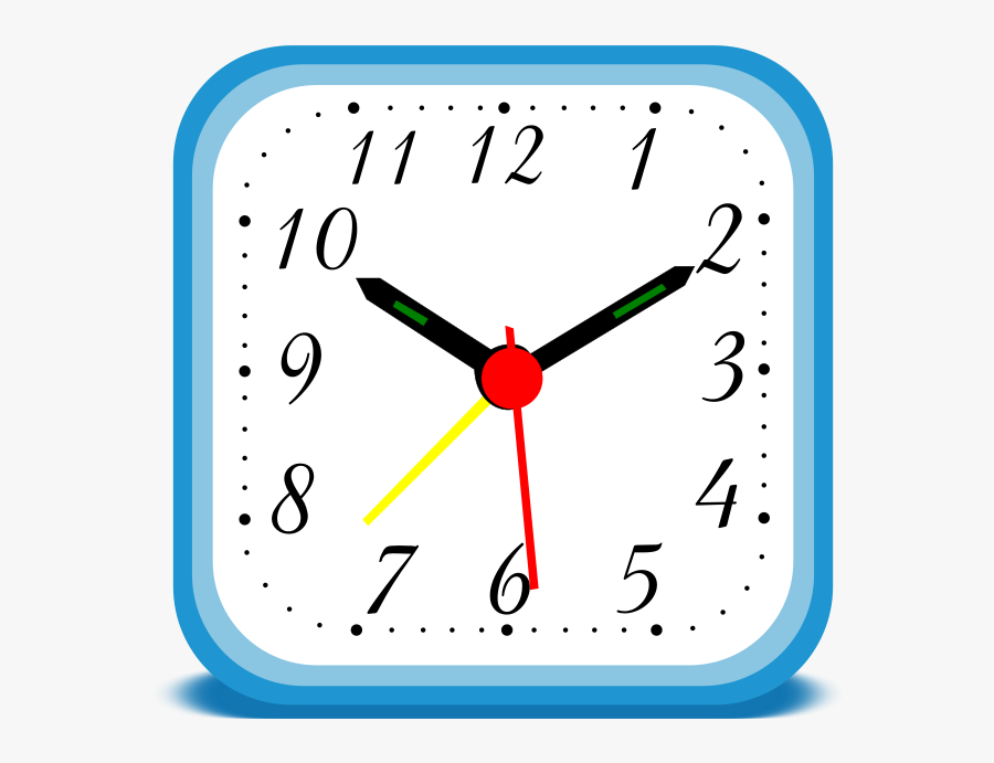 Clock Alarm - Square Shaped Objects Clipart, Transparent Clipart