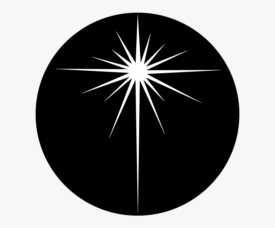 Transparent Star Of Bethlehem Clipart Black And White - Circle, Transparent Clipart