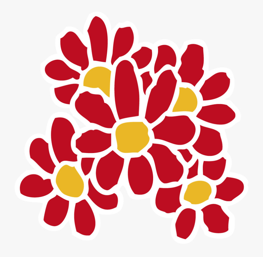 Vintage Flower Clipart Modern Flower - Bee Clip Art, Transparent Clipart