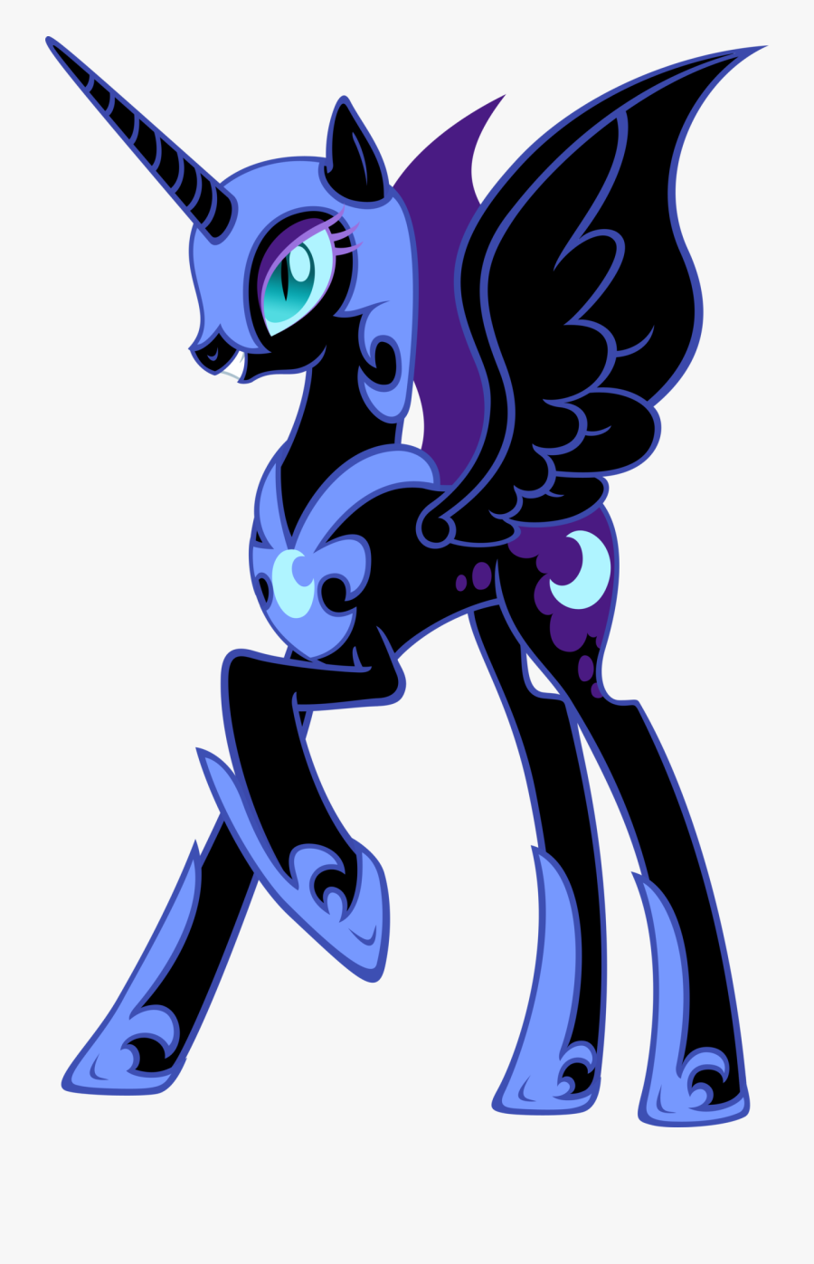 Lunar Clipart Small Moon - My Little Pony Nightmare Moon, Transparent Clipart