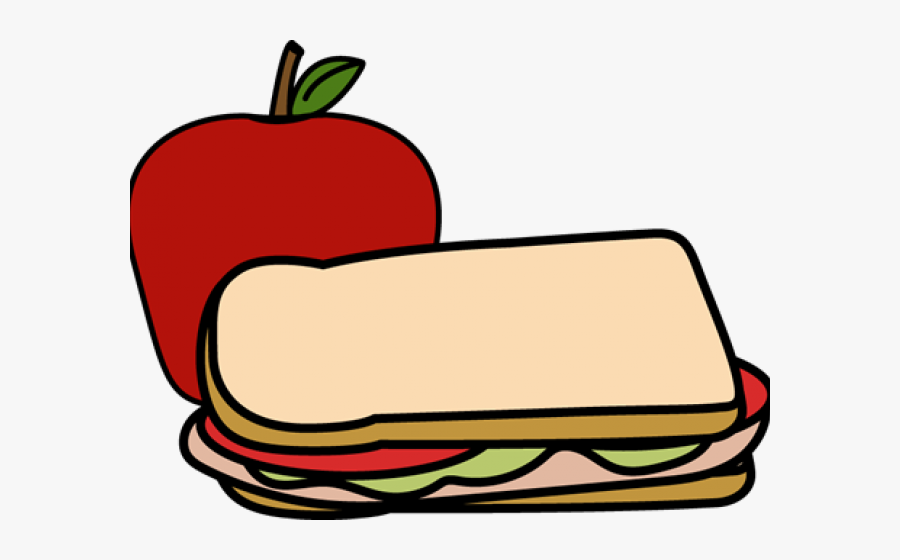 Sandwich And Apple Clipart, Transparent Clipart