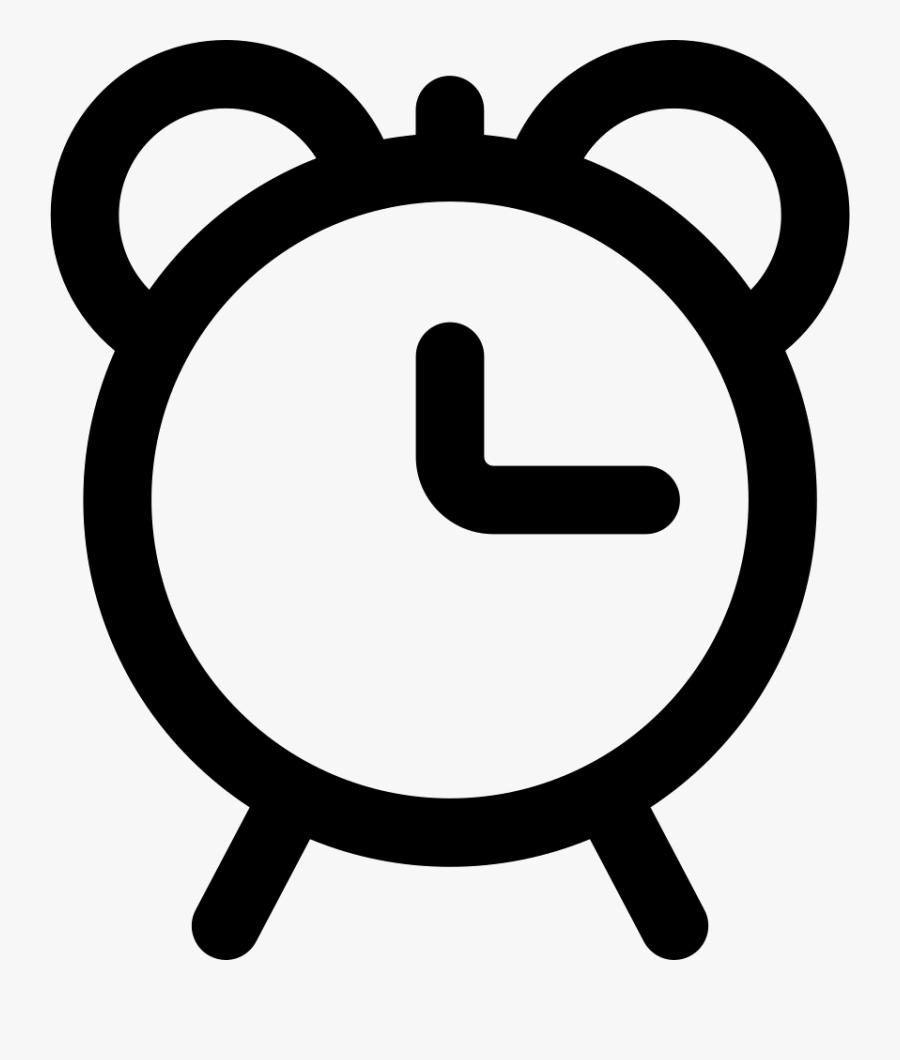 Alarm Clock Outline - Alarm Clock, Transparent Clipart