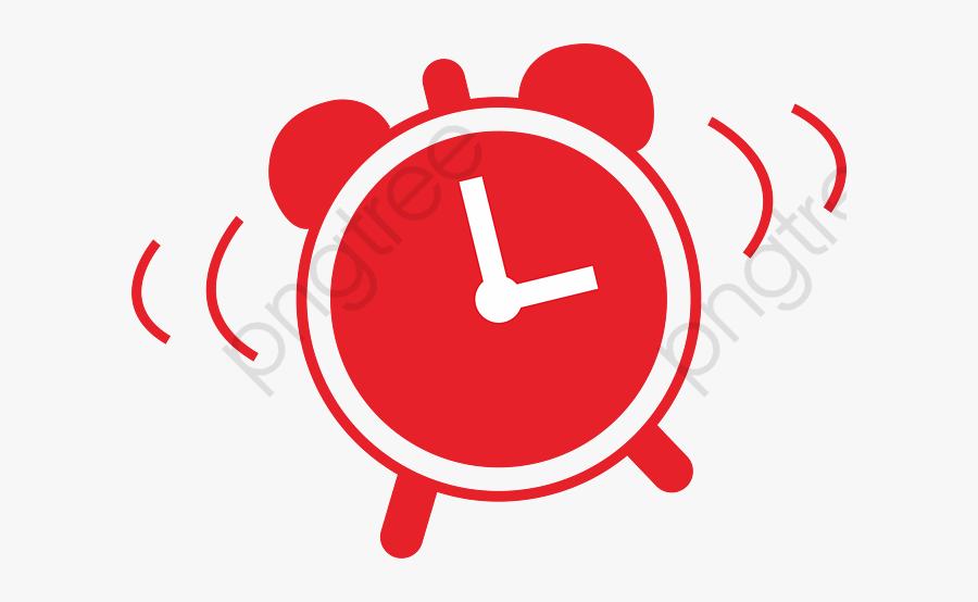 Red Alarm Clock, Clock Clipart, Good Looking, Red Png - Orange Clock Transparent Background, Transparent Clipart