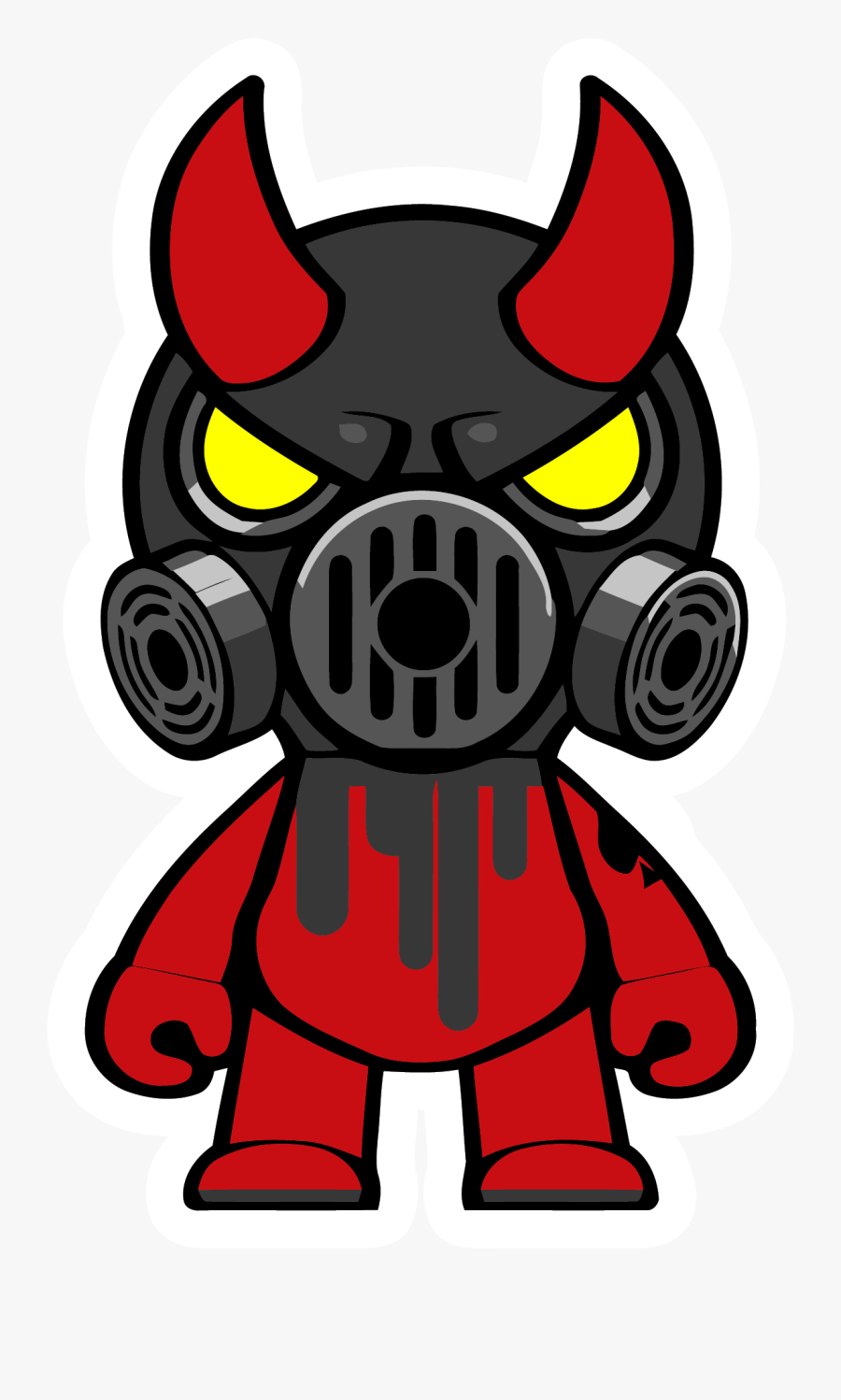 Gas Mask Oni Black Mask Clipart Png - Gas Mask Logo Png, Transparent Clipart